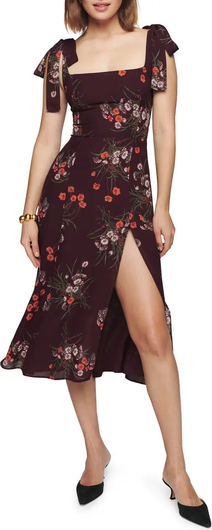 Reformation Twilight Tie Shoulder Midi Dress | Nordstrom | Nordstrom