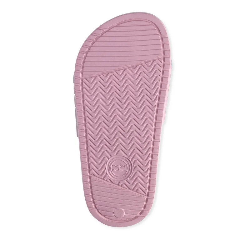 Wonder Nation Little and Big Girls Sport Slide Sandals - Walmart.com | Walmart (US)