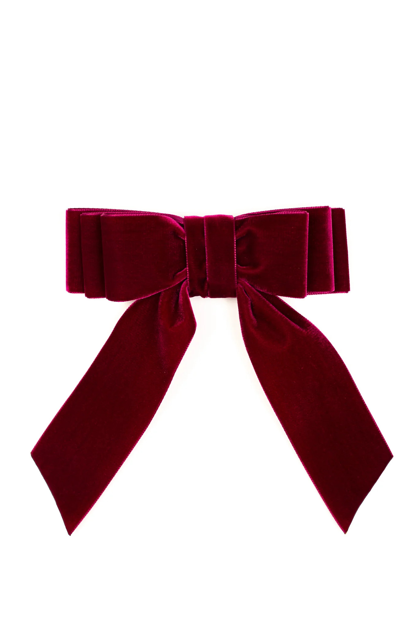 Grace Ovesized Velvet Hair Bow Barrette | Grace & Grandeur Bow Company