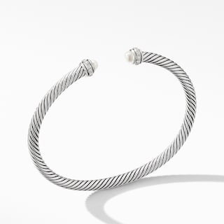 Cable Classic Collection® Bracelet with Pearls and Diamonds | David Yurman
