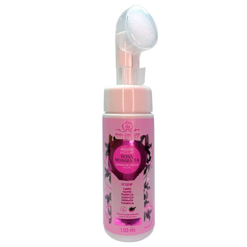 Phállebeauty Mousse Micelar Rosa Mosqueta
             - Espuma de Limpeza Facial 150ml | Beleza Na Web (BR)