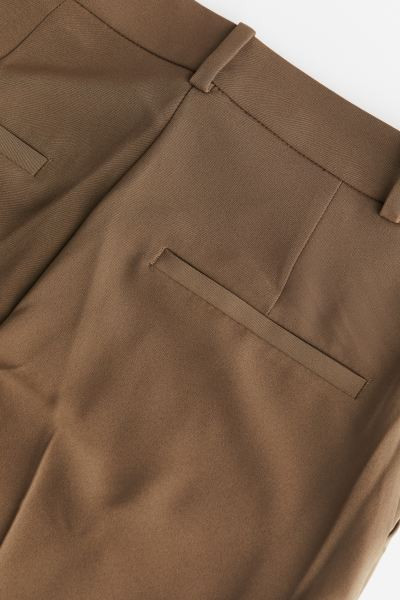 Wide trousers - Brown - Ladies | H&M GB | H&M (UK, MY, IN, SG, PH, TW, HK)