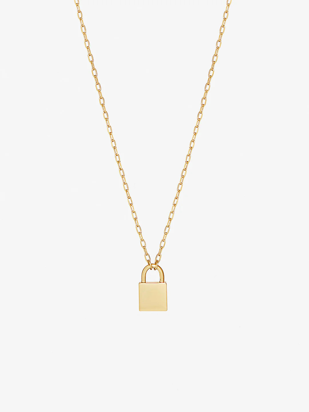Gold Padlock Necklace - Key | Ana Luisa