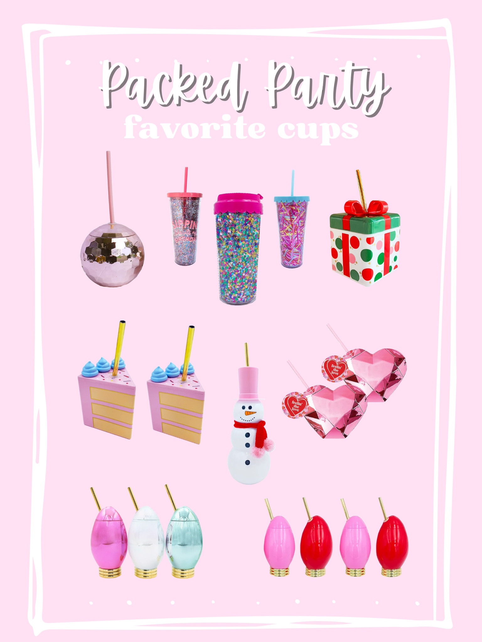 Super cute Packed Party cups! 

#LTKGiftGuide #LTKSeasonal #LTKHoliday