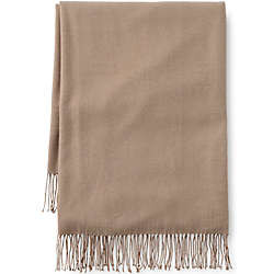 CashTouch Yarn-Dyed Herringbone Throw Blanket | Lands' End (US)