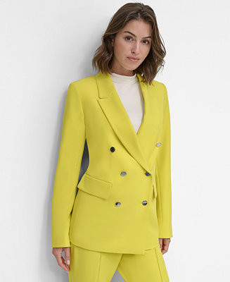 Women's Classic Double-Breasted Blazer | Macy's