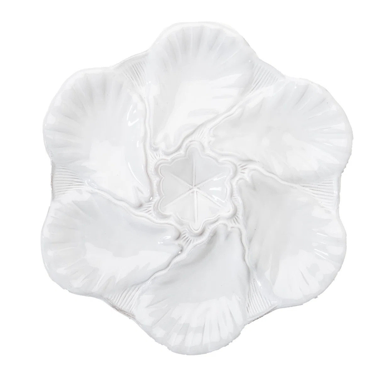 Fleur De Lis Oyster 9.5" Dinner Plate (Set of 4) | Wayfair North America