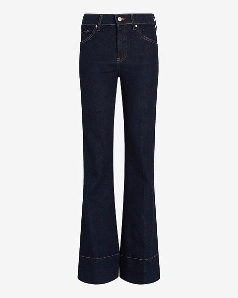 Mid Rise Rinse 70s Flare Jeans | Express