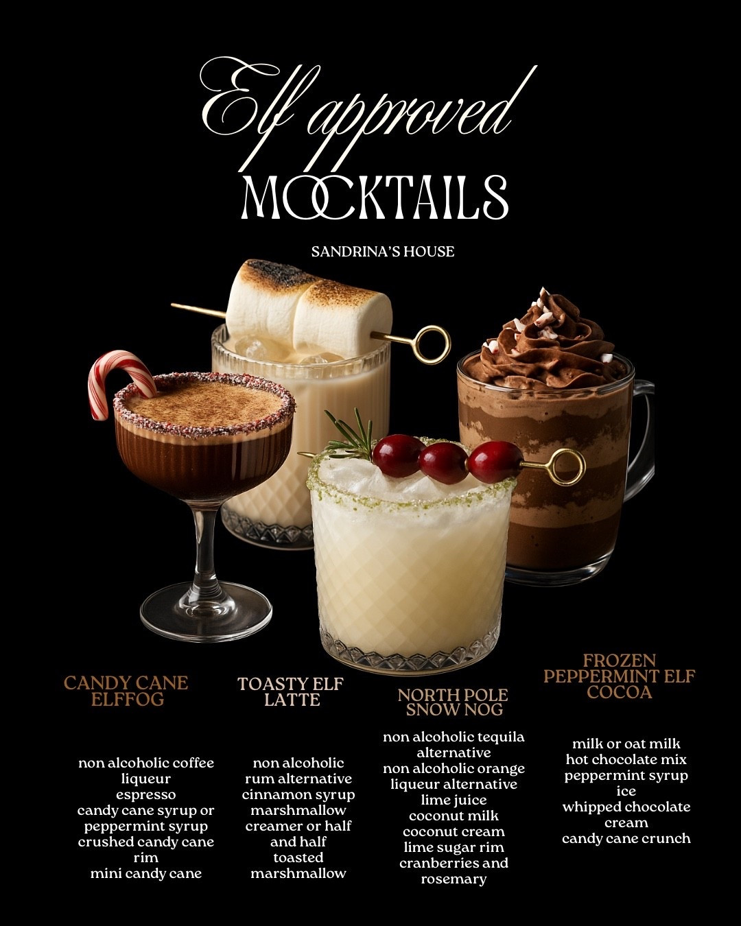 Elf-Approved Holiday Drink Essentials 🎄✨
Everything I used to create these cozy, aesthetic Christmas drinks!
Shop my glassware, holiday decor, candy canes, syrup favorites, bar tools, and more.
Tap to shop the full Elf-Approved collection 

#LTKhome #LTKwinter