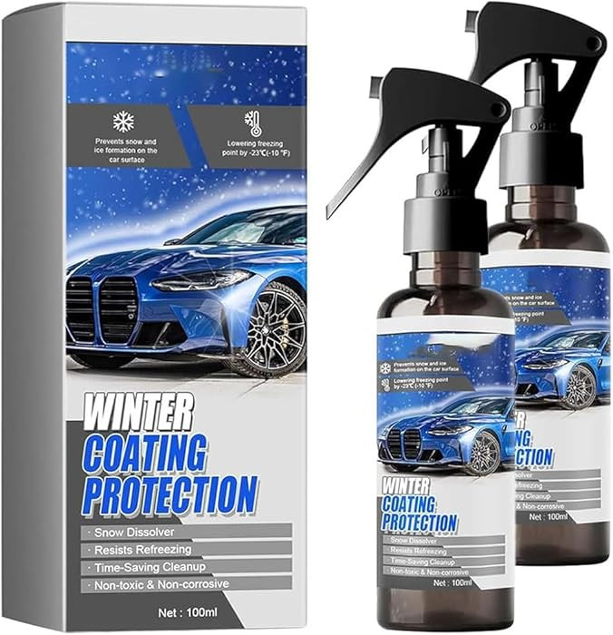 2PCS De-Icer for Car Windshield Defroster, Car Windshield Snow Melting Coating Spray, Window Snow... | Amazon (US)