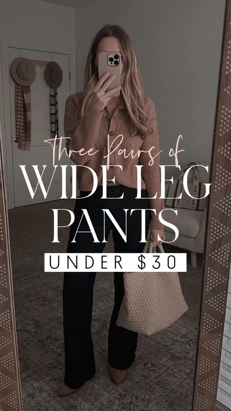 Wide leg pants under $30 

#LTKstyletip #LTKworkwear #LTKunder50