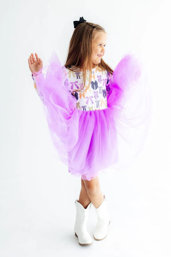 Tied with a Boo L/S Tutu Dress | Mila & Rose