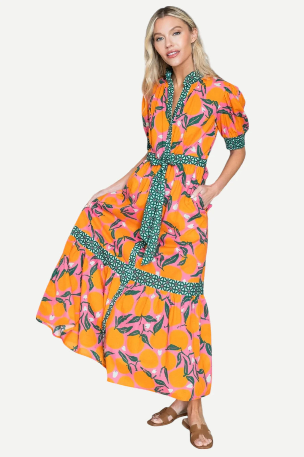 Sheridan French Birdie Dress - Clementine | MONKEES OF THE VILLAGE
