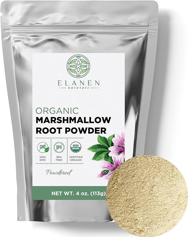 Organic Marshmallow Root Powder 4 oz. (113g), USDA Certified Organic Marshmallow Root, Marshmello... | Amazon (US)