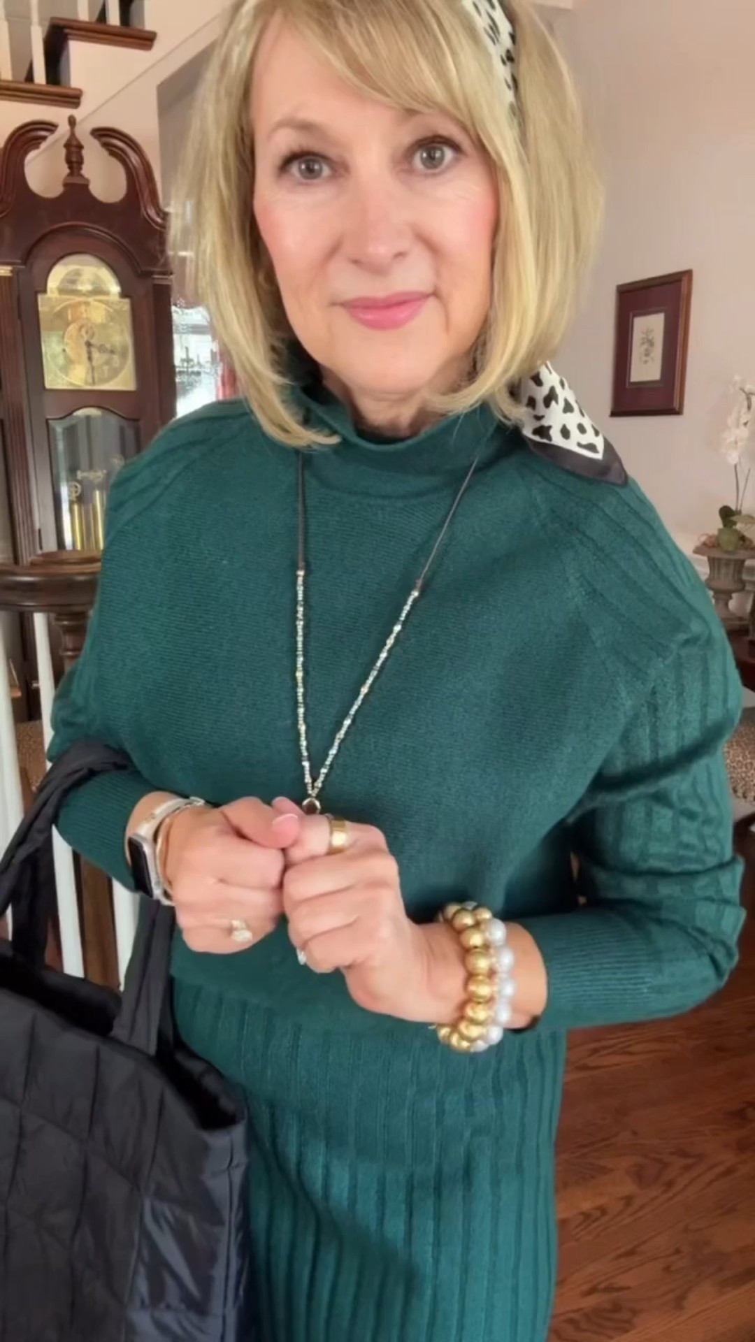 Falling for layers and luxe textures by @ColdwaterCreek
#SweaterWeather"
Beautiful forest green sweater dress. Wear these pieces together or separately. Black quilted bag and tall black boots!
Discover the fall collection at ColdwaterCreek.com
#ColdwaterCreekFall #FallingForStyle #Mycoldwater
#LTKSeasonal #LTKOver40