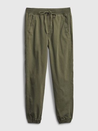 Ribbed Pull-On Joggers with Washwell | Gap (US)