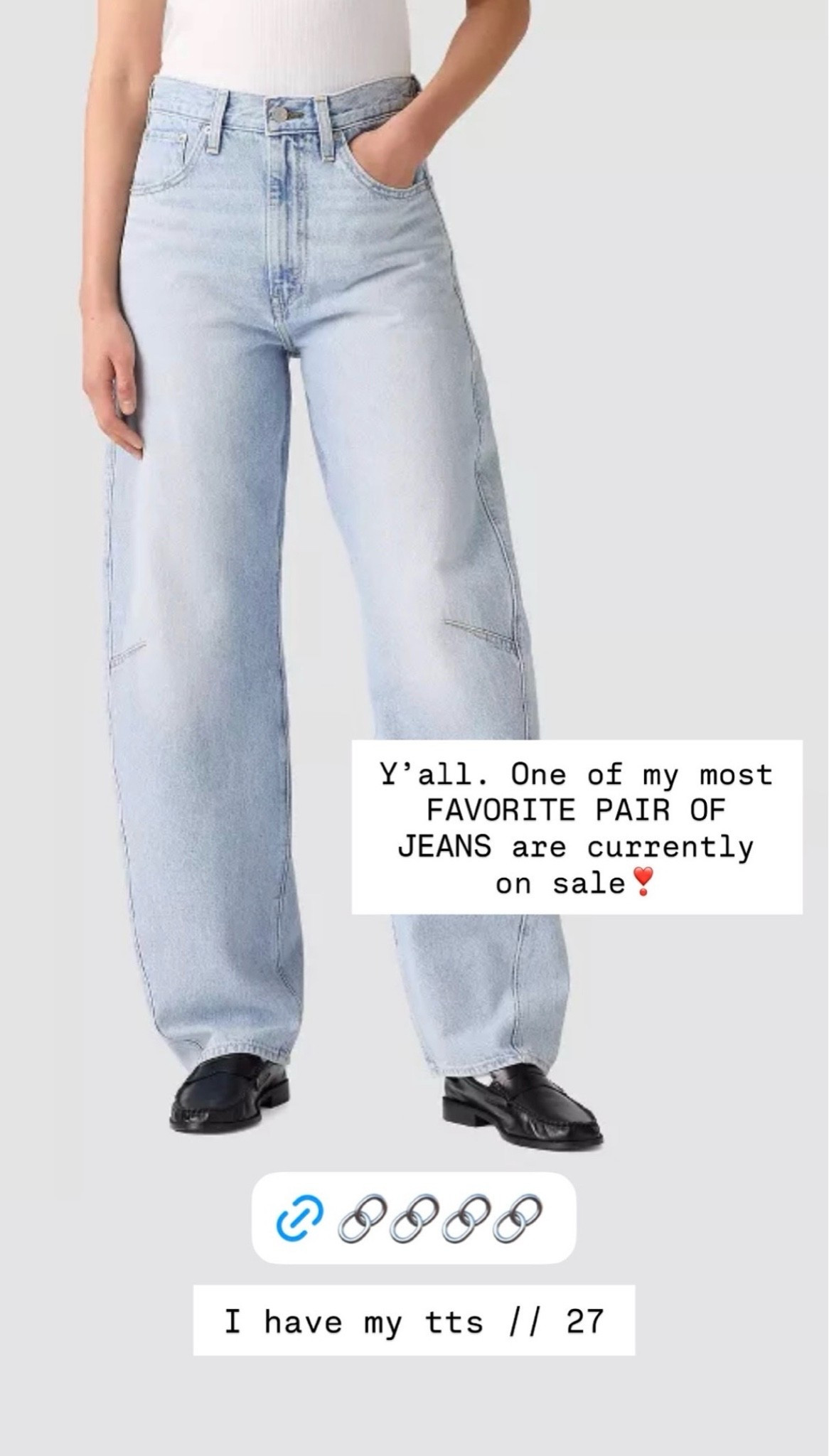 🤍 Y'all!! One of my most FAVORITE PAIR OF JEANS are currently on sale!

The cinch waist is soooo nice.

I have my tts // 27

#LTKootd #LTKSaleAlert
#LTKmomlife