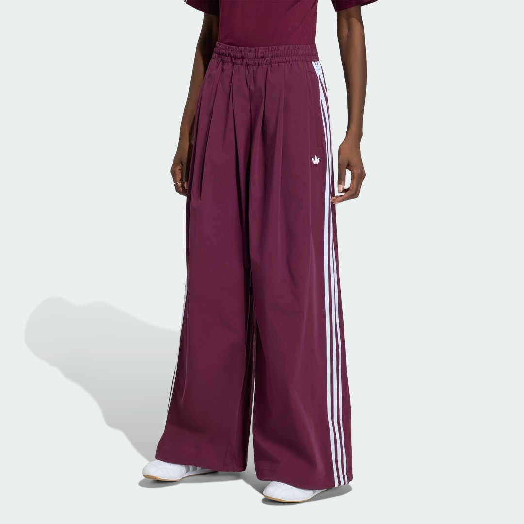 adidas ADILENIUM 5.0 OG ADILENIUM TRACK PANTS WITH PLEATS Maroon XL - Womens Originals Pants | adidas (US)