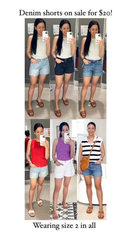 Size 2 in all shorts 
Top right and bottom right are the same 


#LTKOver40 #LTKSeasonal #LTKSaleAlert