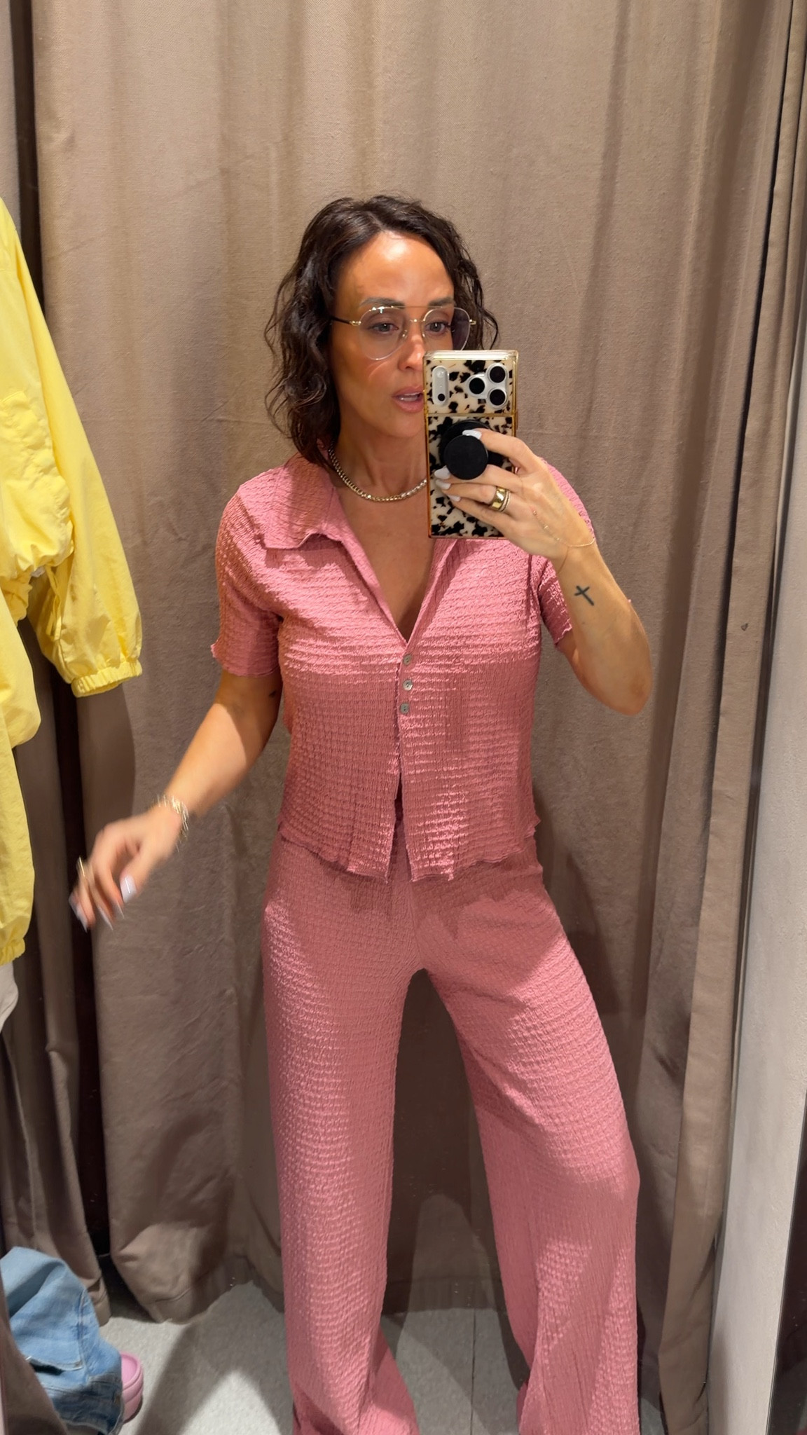 L top, def need smaller size. S pants. Love the pants! 

#LTKPetite #LTKOver40 #LTKootd