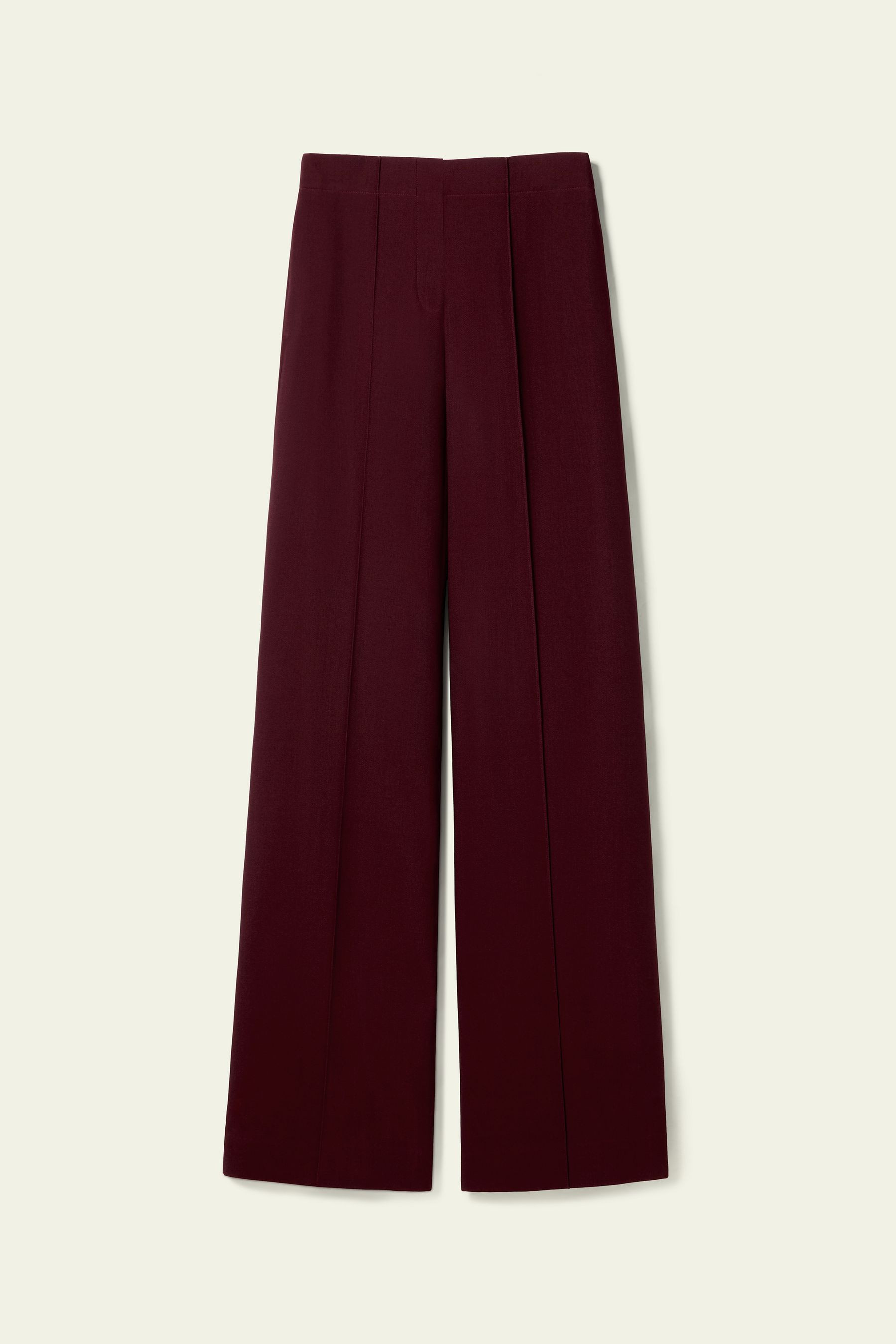 Silk-Wool Twill Flare Pants | LILYSILK