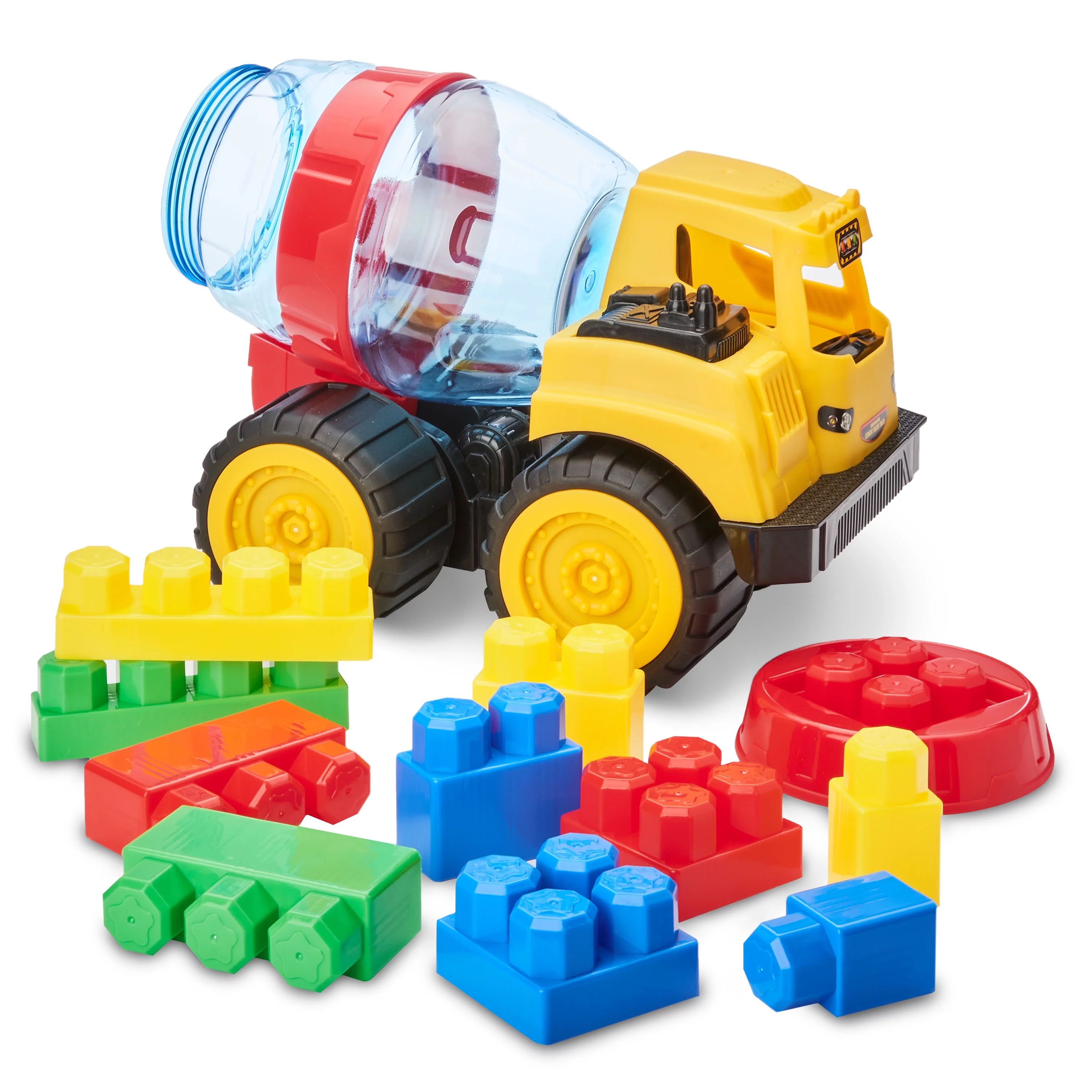 Kid Connection Construction Truck with Blocks Play Set, 11 Pieces | Walmart (US)