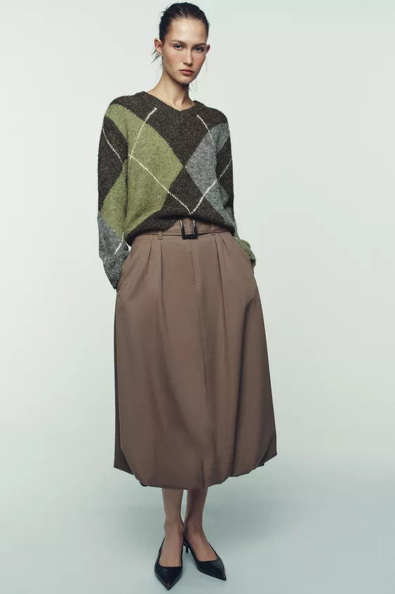 DIAMOND KNIT JUMPER | Zara DE