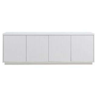 Hanson Rectangular White TV Stand For TV's up to 75 in. | The Home Depot