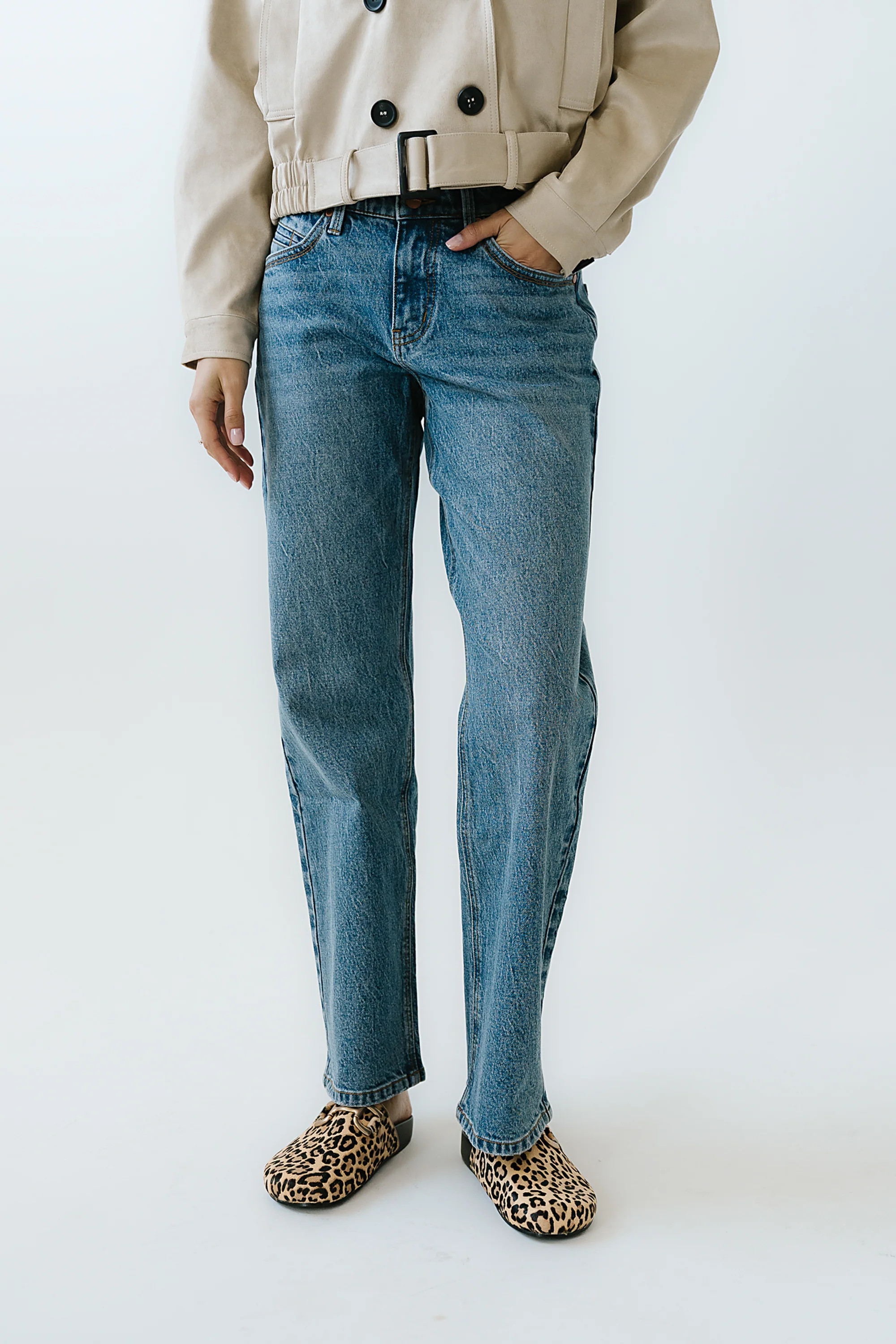 Elise Wide Leg Jeans in Medium Wash | Böhme US
