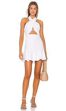 MILLY Beckett Linen Dress in White from Revolve.com | Revolve Clothing (Global)