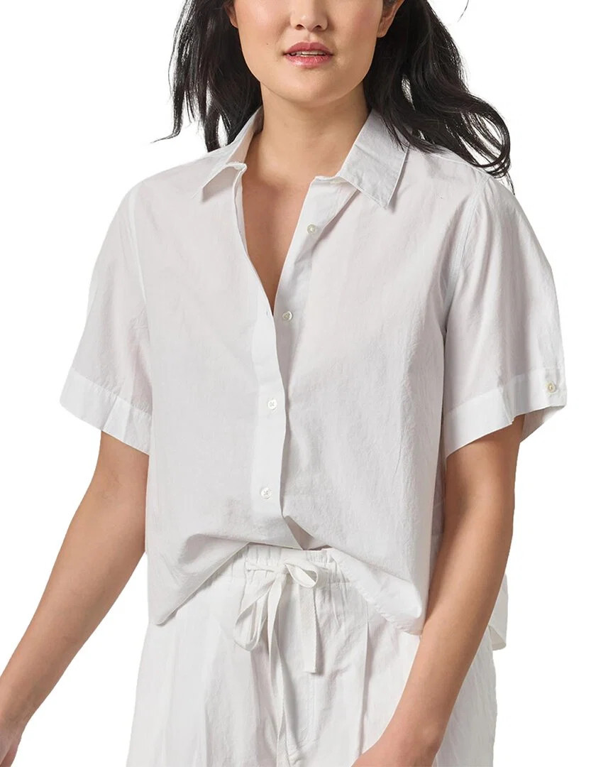 Lilla P Folded Sleeve Button Down Shirt | Shop Simon
