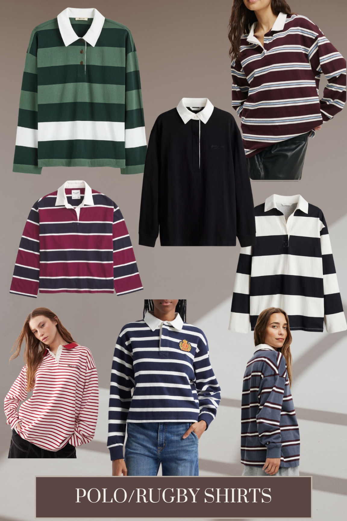 Epic street style trend for spring - polo/rugby shirts for women. I personally love a contrasting collar. It elevates the look to feel extra “cool”. Don’t be shy about doing a bold color or a multi-color stripe. Love it. #poloshirt #rugbyshirt #springtrends #springstyle 

#LTKFindsUnder50 #LTKFindsUnder100 #LTKStyleTip