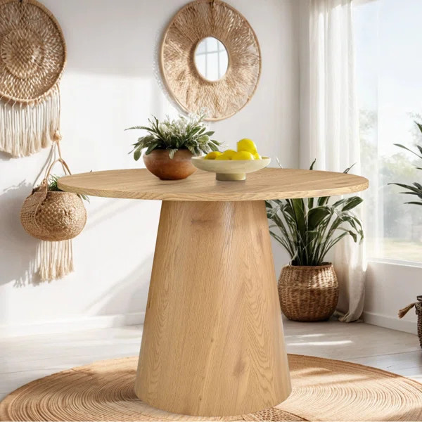 Agne 35" Round Pedestal Dining Table | Wayfair North America