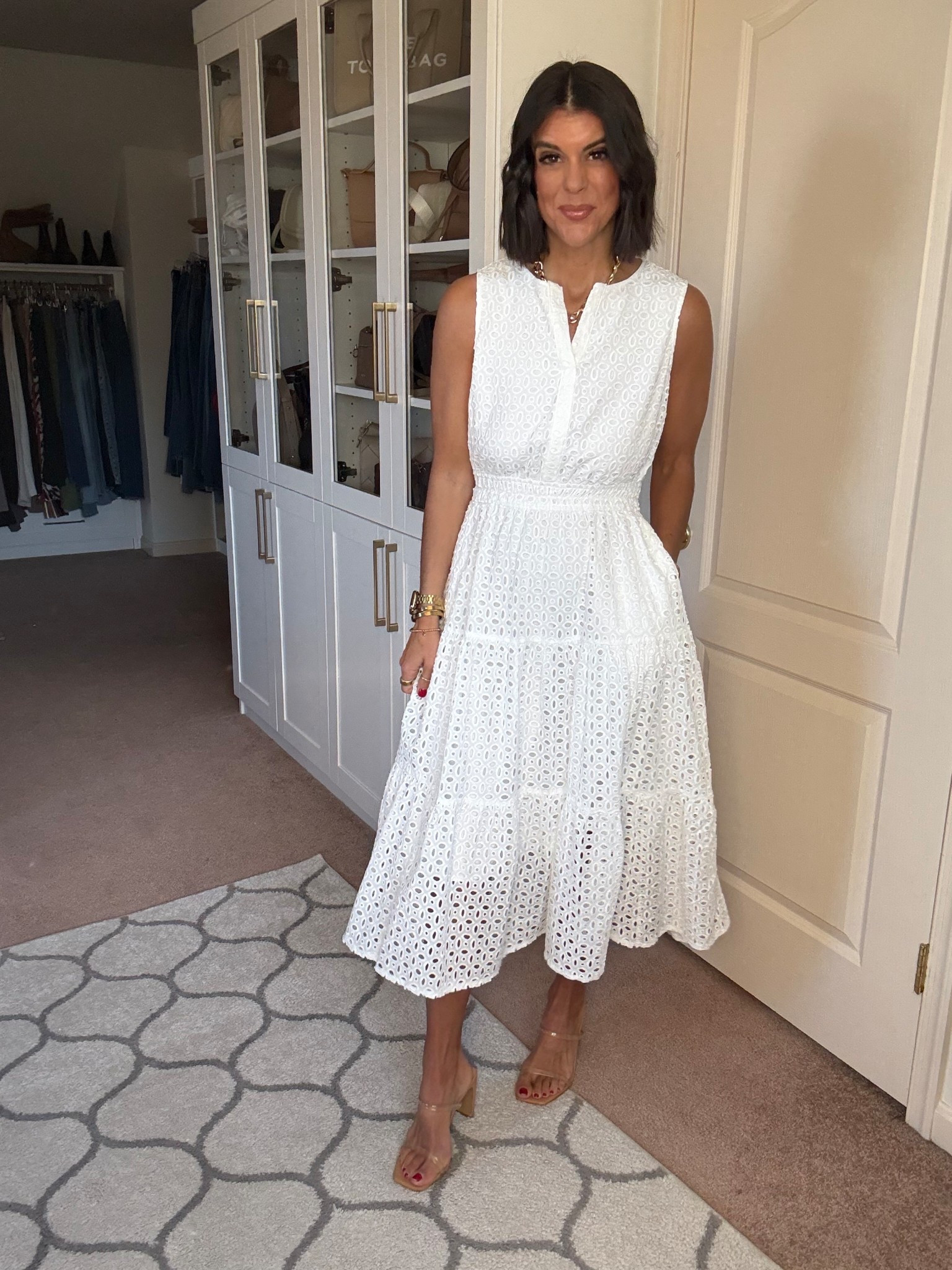 I’m 5’5 and in size small in dress

#LTKFindsUnder100 #LTKSeasonal