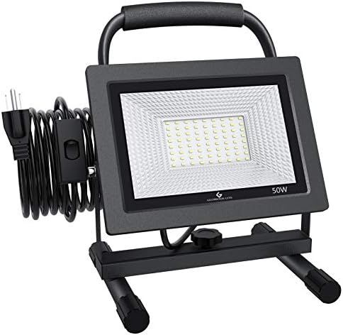 GLORIOUS-LITE 50W LED Work Light, 5000LM LED Flood Lights, 400W Equivalent, IP66 Waterproof, 16ft... | Amazon (US)