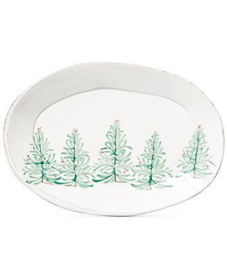 VIETRI Lastra Holiday Large Oval Platter & Reviews - Serveware - Dining - Macy's | Macys (US)