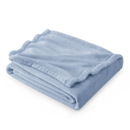Bedsure Fleece Throw Blanket for Couch Light Blue - Lightweight Plush Fuzzy Cozy Soft Blankets and Throws for Sofa, 50x70 inches | Amazon (US)