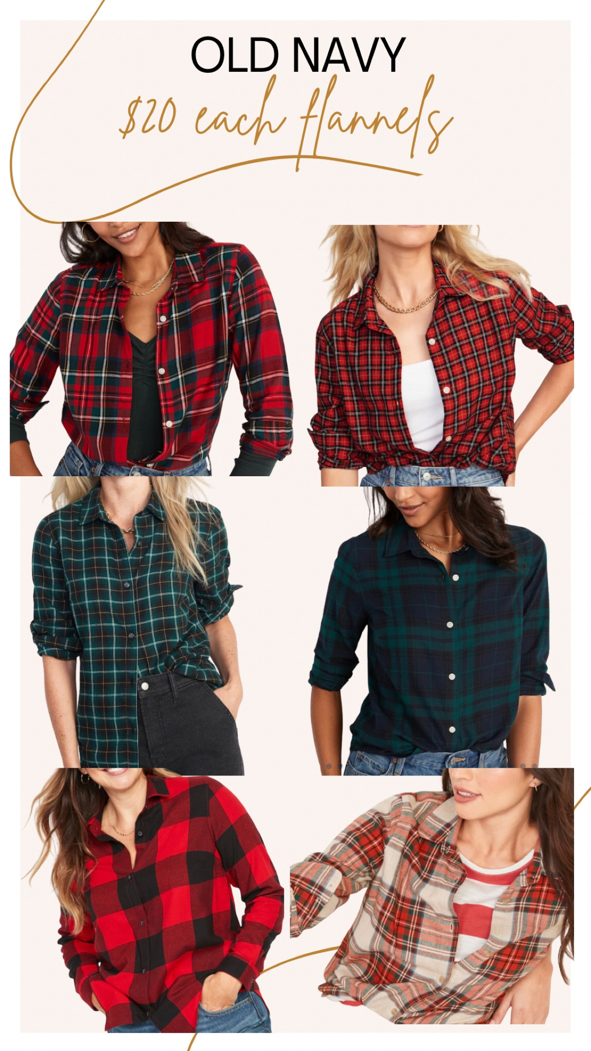 These are perfect for the fall and winter! They can be for gifts too!! 

#oldnavysale #oldnavy #flannels #fall #winter #holiday 

#LTKSeasonal #LTKfamily #LTKGiftGuide