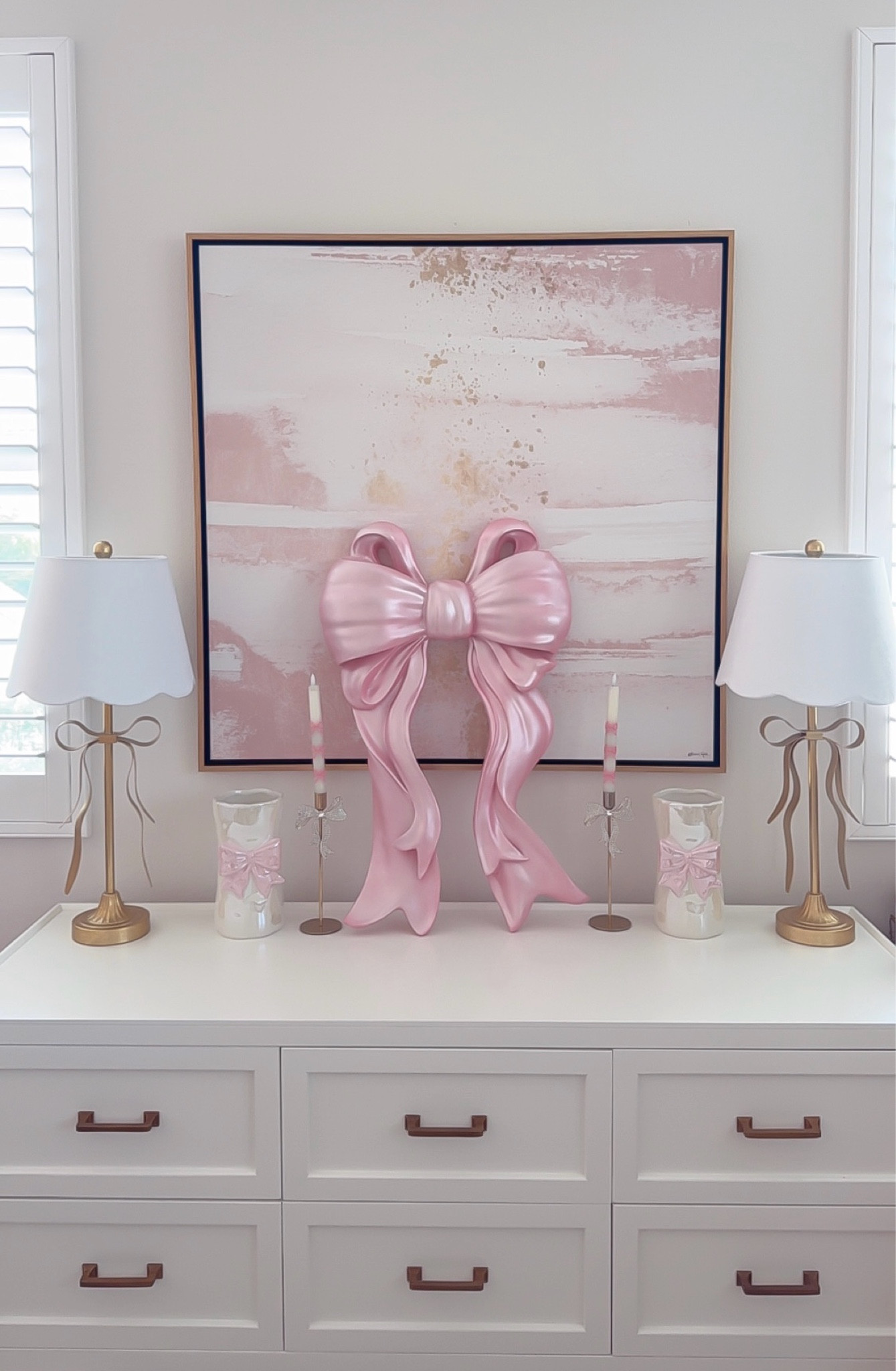 Bow theme office decor 

#LTKMostLoved #LTKFindsUnder100 #LTKHome