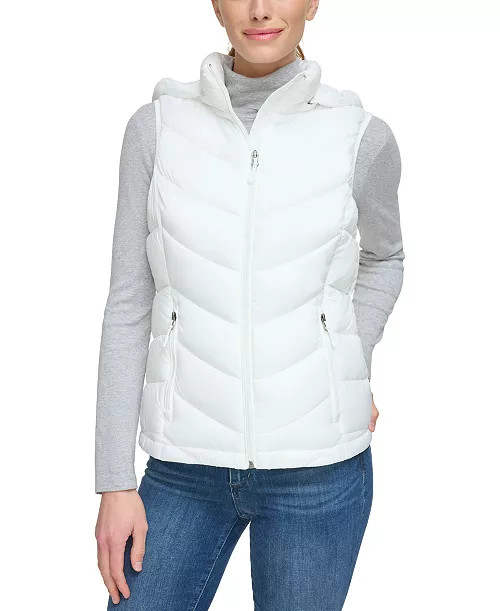 Women's Packable Hooded Puffer Vest | Macy's