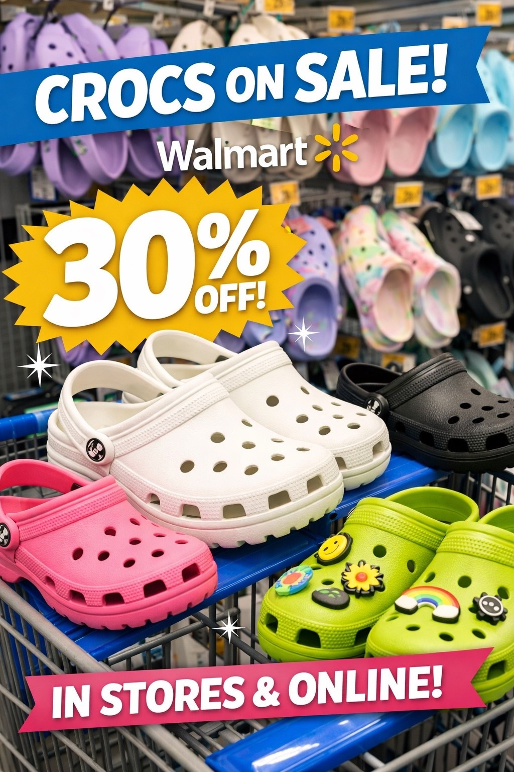 Run, don’t walk 🏃‍♀️✨ Crocs are 30% OFF at Walmart right now!!

The comfiest, easiest throw-on shoes for spring + summer 🌸☀️ perfect for moms, kiddos, and everyday errands. I’m grabbing alllll the colors (because you can never have too many 👀)

This is your sign to stock up while the deal lasts 💸🛒
Tap the link to shop before sizes sell out!

#LTKSale #LTKFinds #MomLifeEssentials #SpringStyle #KidsStyle #CrocsDeal