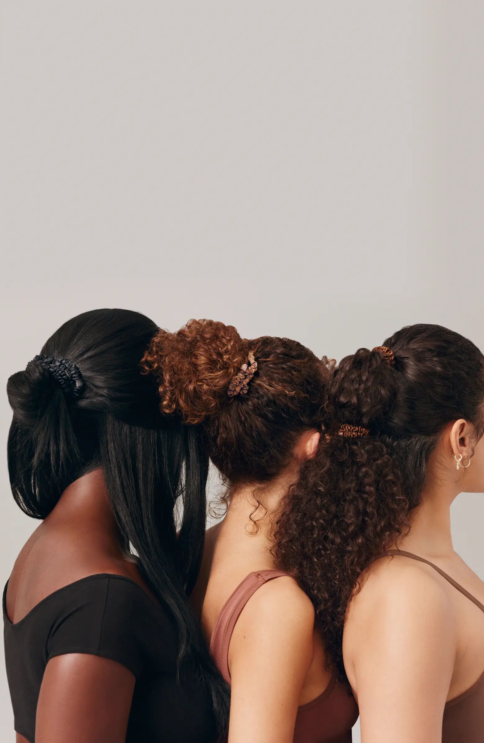 Pure Silk 4-Pack Skinny Scrunchies: Back to Basics Collection | Nordstrom
