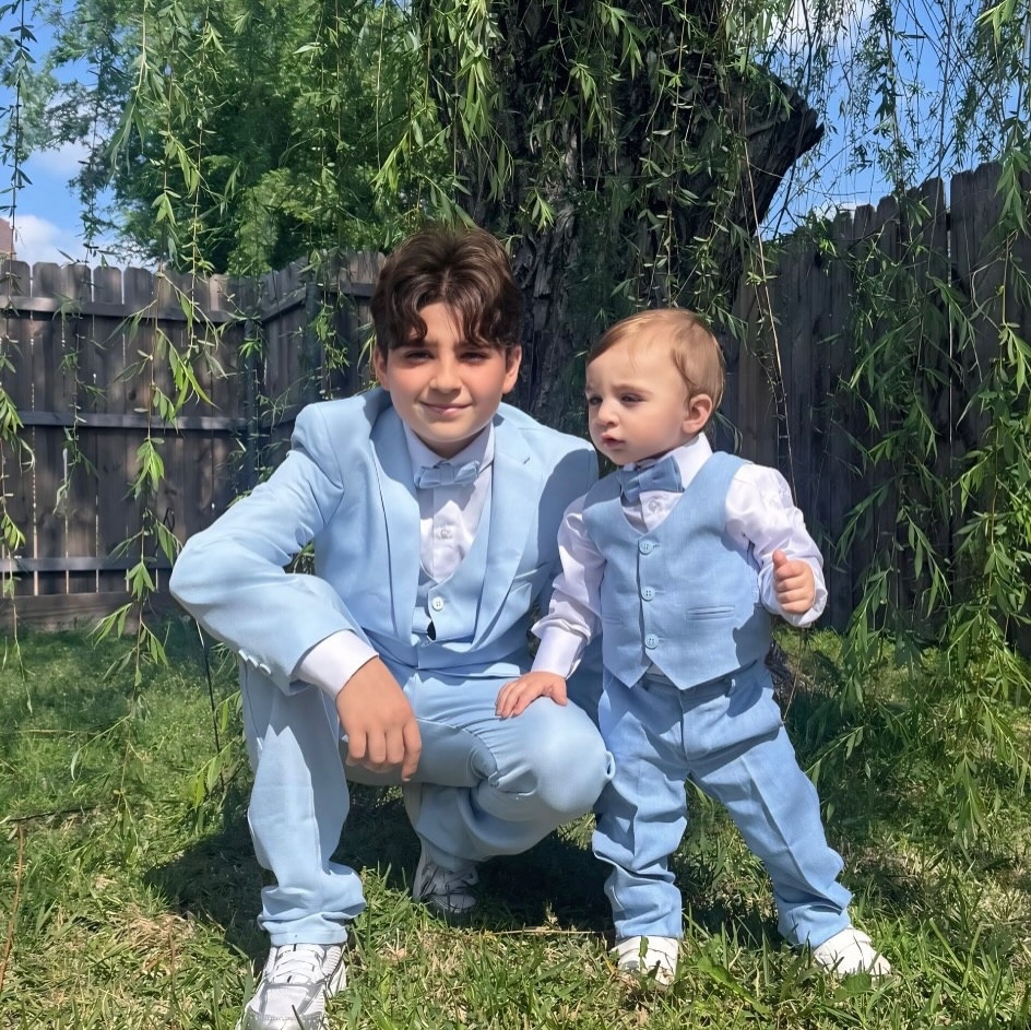 #ad STOP 😭💙 just look at my boys…

Matching blue suits for Easter and my mama heart is not okay 🐣✨
From tiny hands to little gentlemen… time is flying 🥹

He is risen ✝️ and we’re celebrating in our Sunday best 💙

If you’re looking for the cutest matching outfits, you can shop their suits from @Lilax_Kids on Amazon 🛒💙 such good quality and perfect for special moments!

Tell me… how are they already this big?! 🥺

#lilaxkids #kidsapparel #springoutfit #boymomlife