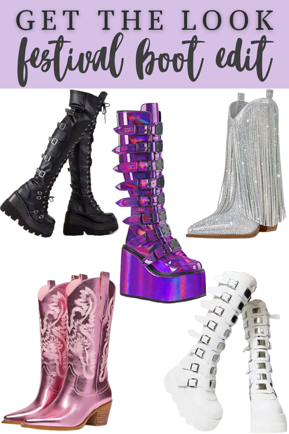 Get The Look: Festival Boot Edit // Concert Footwear // Festival Shoots // Rave Boots 

 #LTKFindsUnder100 #LTKStyleTip #LTKShoeCrush