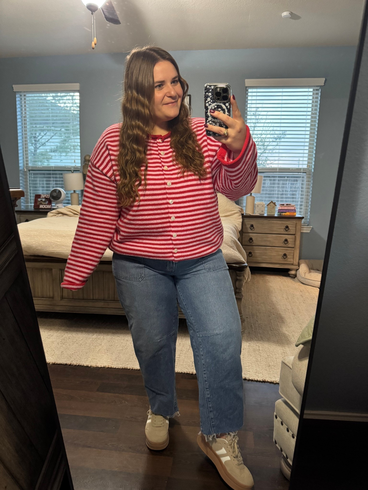 Wearing an Xl in this TikTok shop cardigan, a 16 in these Walmart barrel jeans, and Amazon sneakers. 

#LTKootd #LTKPlusSize #LTKMidsize