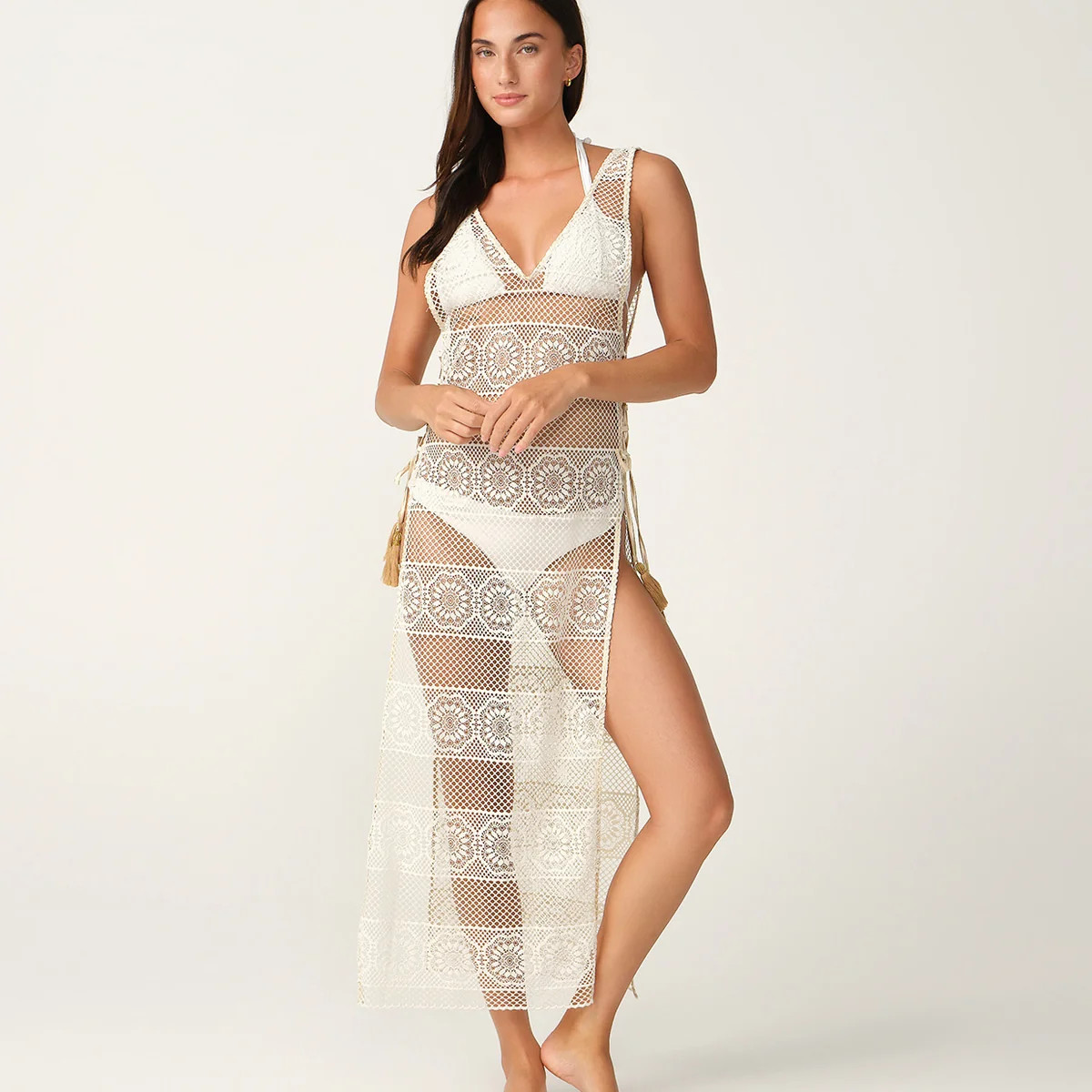 Water Lily Joy Lace Sarong Cover Up - Women's Cover Ups | PQ Swim | PQ Swim
