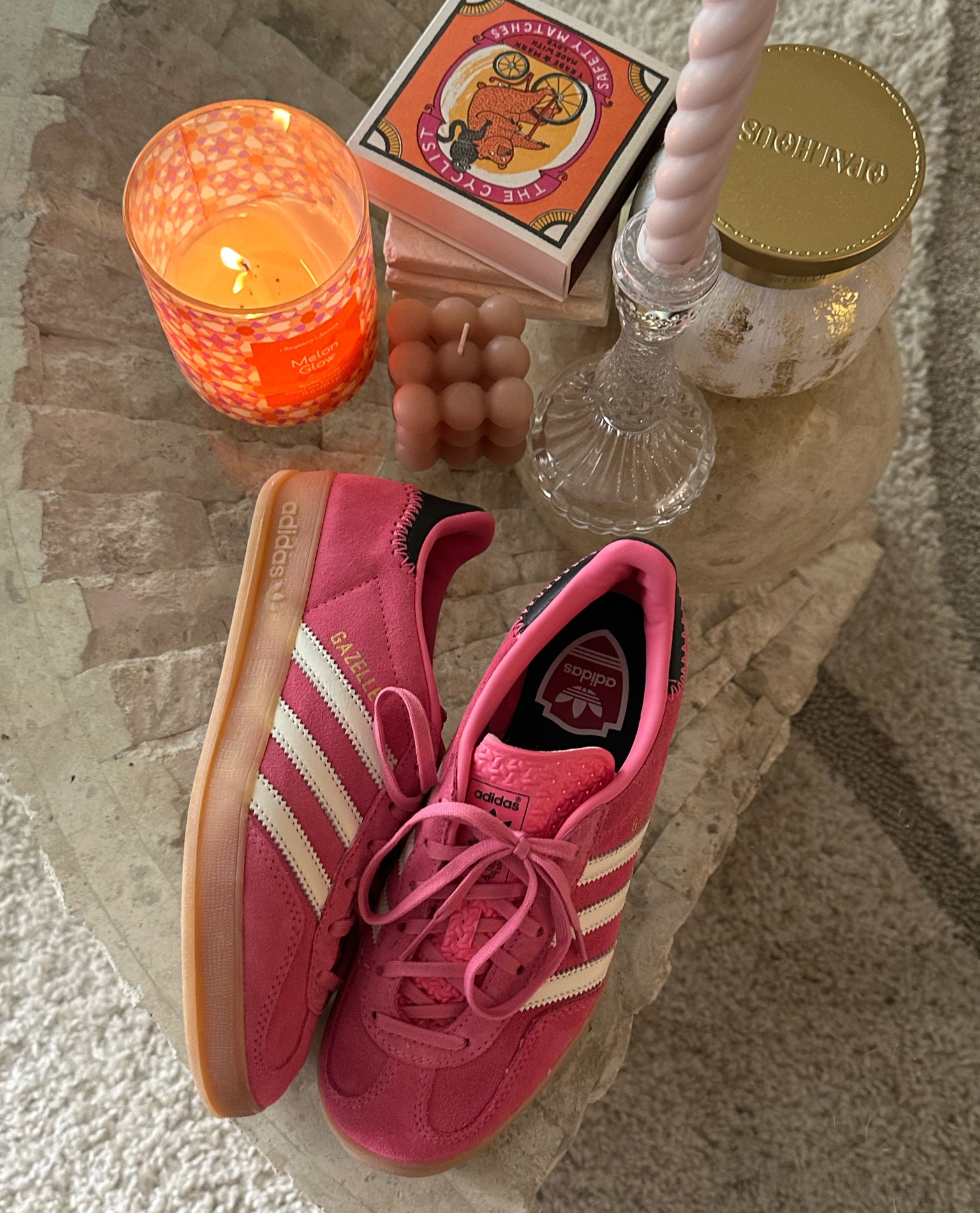 absolutely obsessed 🤭💖🌸🍋‍🟩🌷🥥 ordered size 5.5! usually gazelles run a tad on the bigger side 

#LTKShoeCrush #LTKFindsUnder100 #LTKBacktoSchool