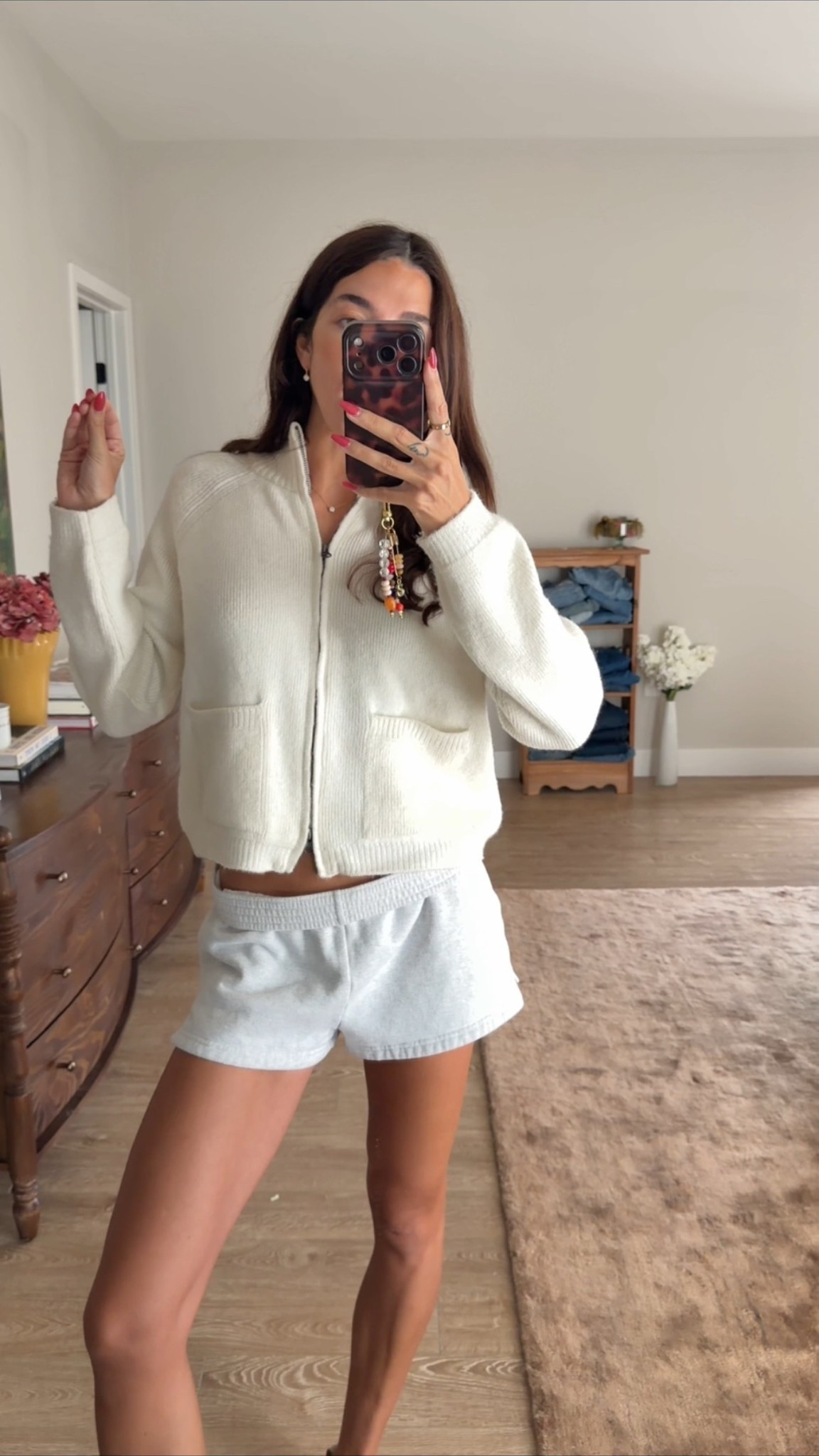 Cozy summer outfit! M in shorts but could size down so I don’t have to fold over and S zip up

#LTKsummer