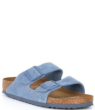 Birkenstock Women's Arizona Suede Dual Adjustable Buckle Detail Strap Sandals | Dillard's | Dillard's
