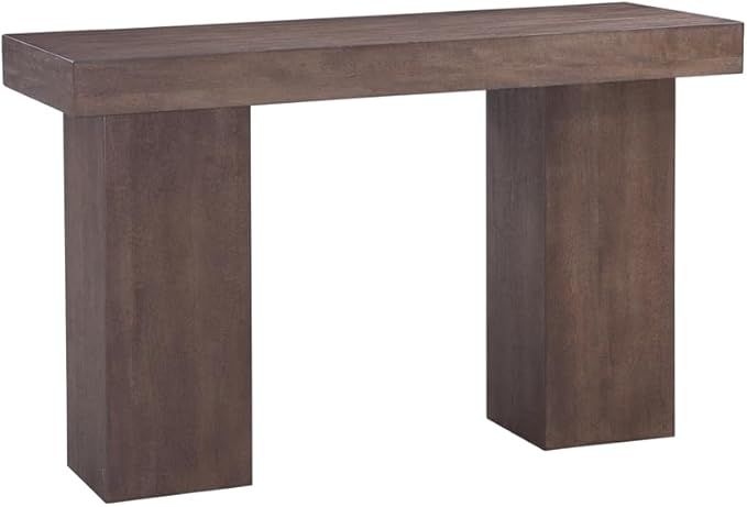 Bassett Mirror Padula Brown Oak Console in Dark Brown Mango Wood | Amazon (US)